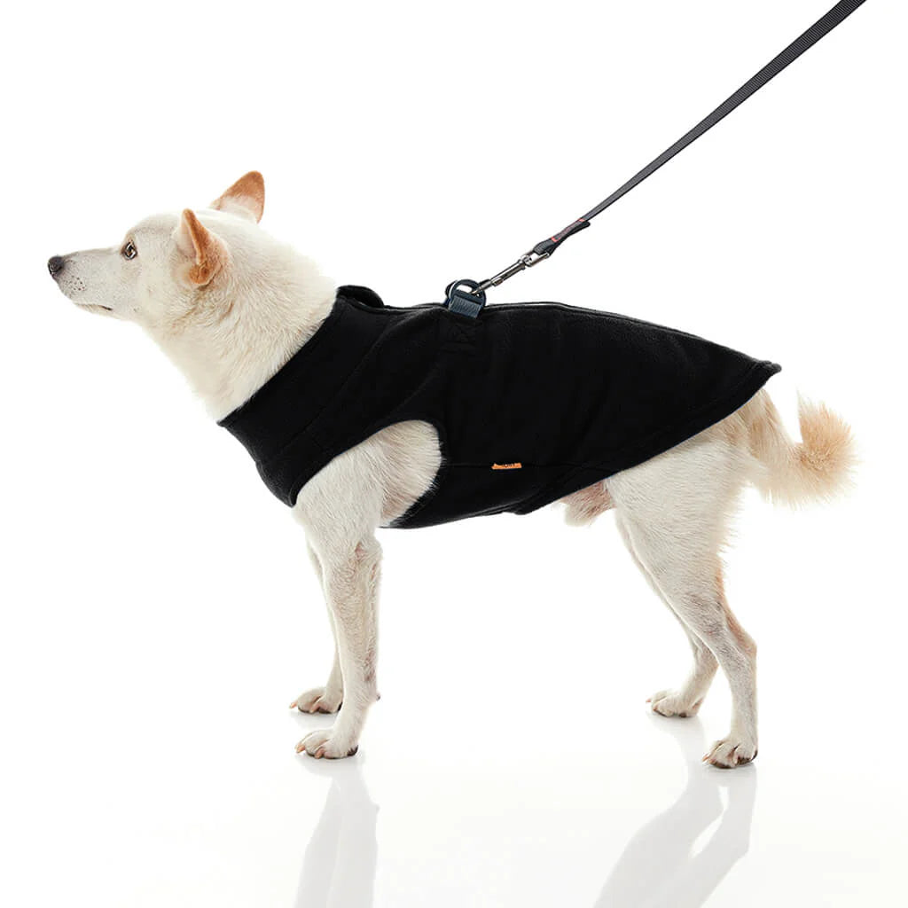 Gooby Zip Up Fleece - Black
