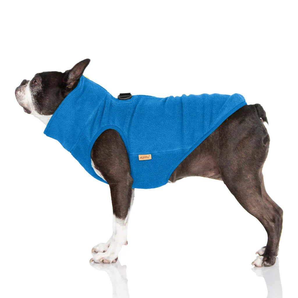 Gooby Half Zip Dog Fleece Vest