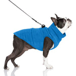 Gooby Half Zip Dog Fleece Vest