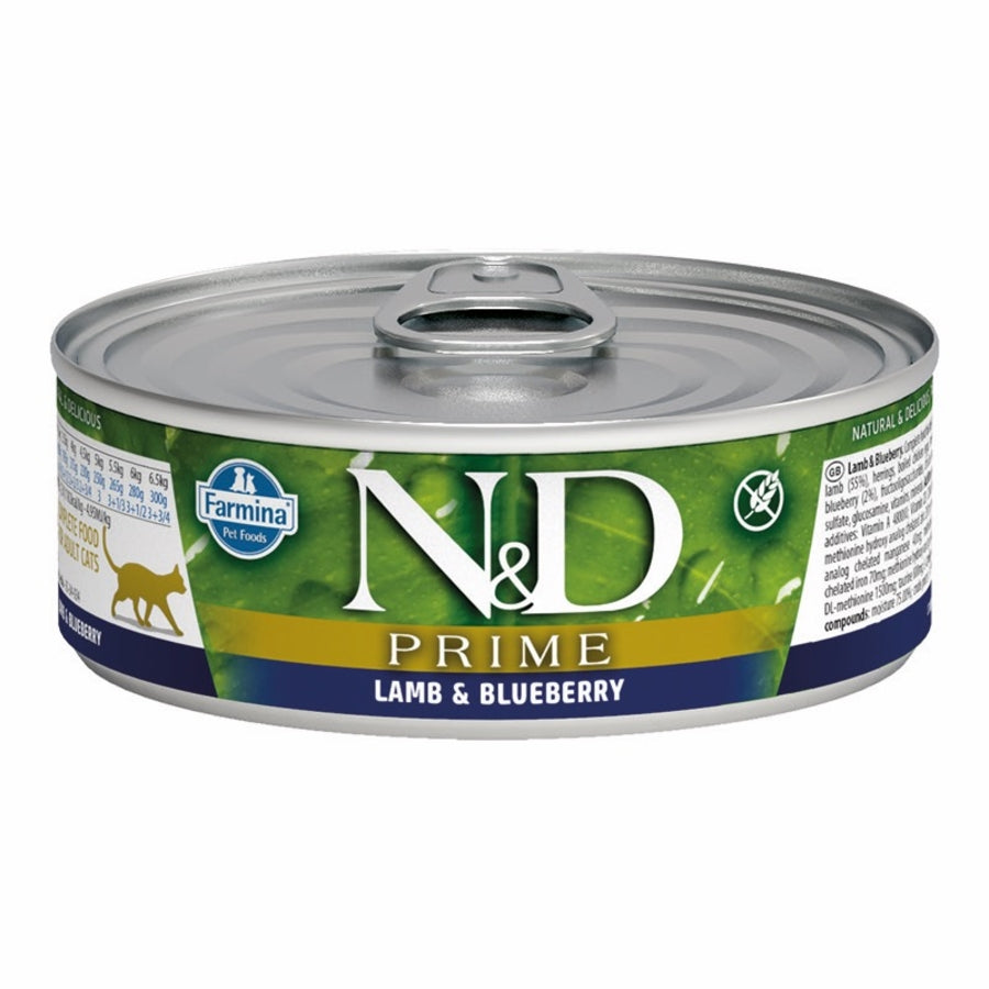 Farmina N&D Prime - Lamb & Blueberry Wet Cat Food – 2.5 oz Can