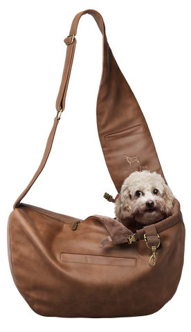 Noah & Paw Vegan Leather Pet Sling Carrier