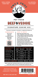 Oma's Pride Beef & Veggie 1 lb