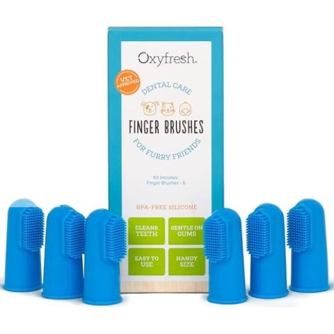 Oxyfresh Silicone Finger Toothbrushes – 6 Pack