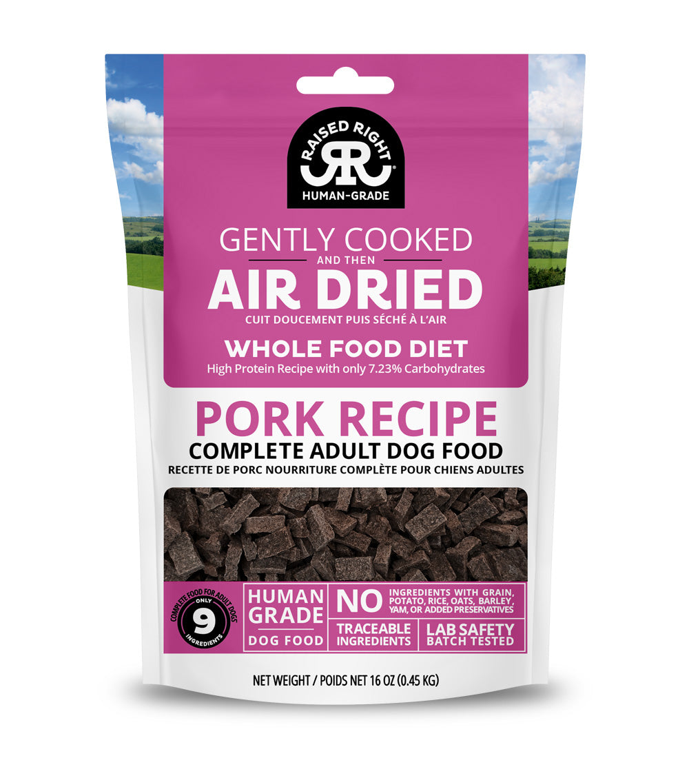 Raised Right Gently Cooked & Air Dried Pork Recipe 16oz