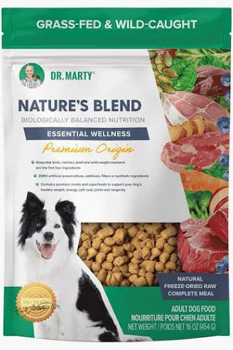 Dr. Marty Nature's Blend | Premium Select Freeze-Dried Kibble | 16oz