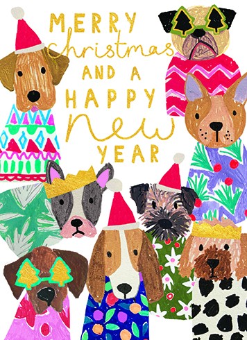 Calypso Cards – Holiday Dogs in Sweaters Greeting Card