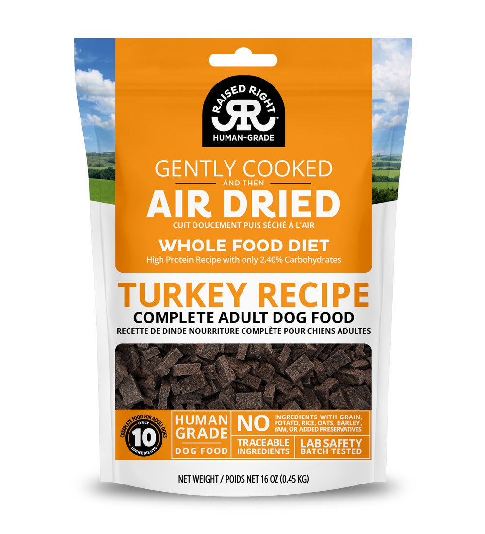 Raised Right Gently Cooked & Air Dried Turkey Recipe 16oz