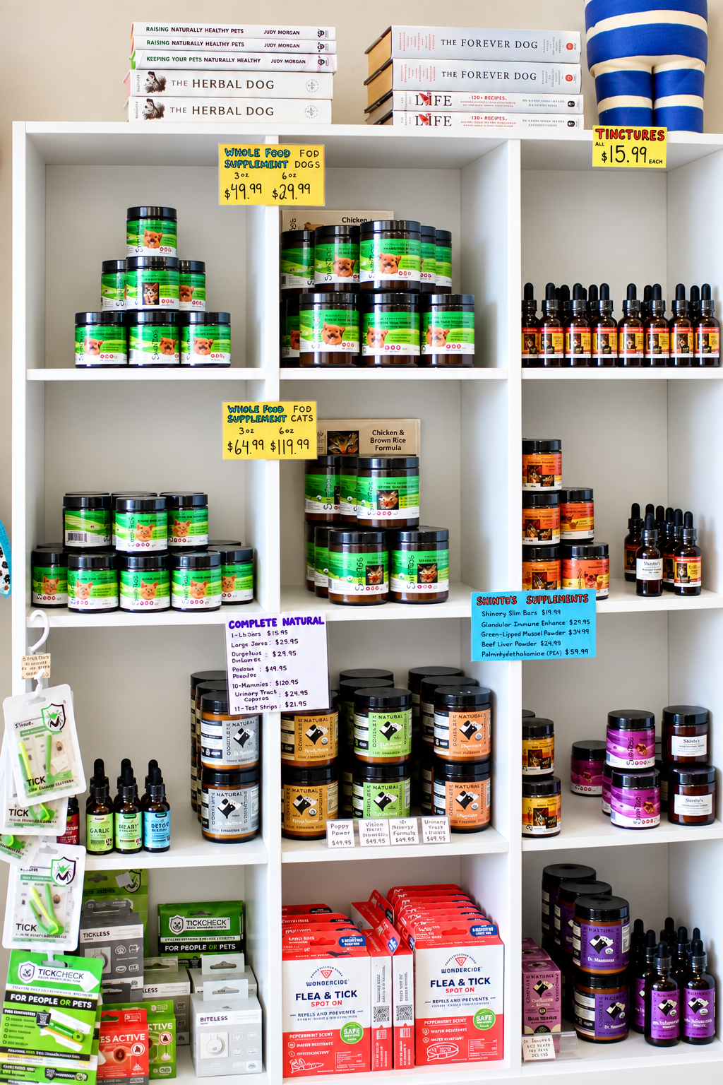 Shinto’s products displayed inside a retail store