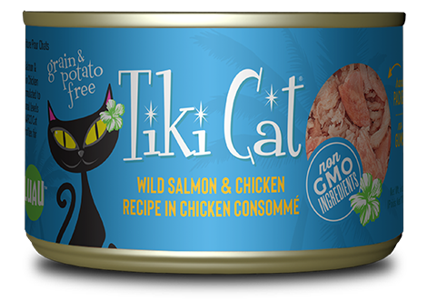 Tiki Cat Wild Salmon & Chicken in Chicken Consomme 2.8 oz