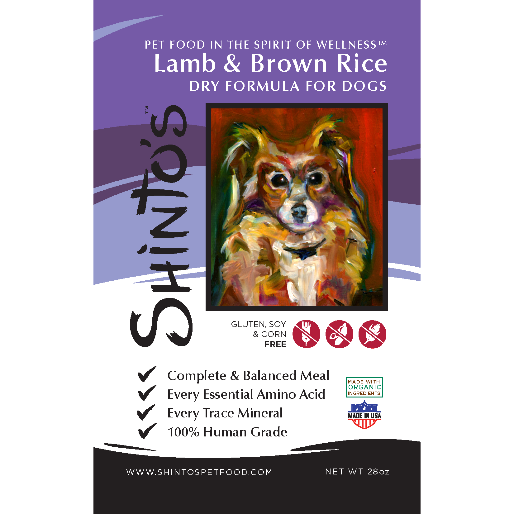 Shinto Dog Dry Food - Lamb & Brown Rice Recipe