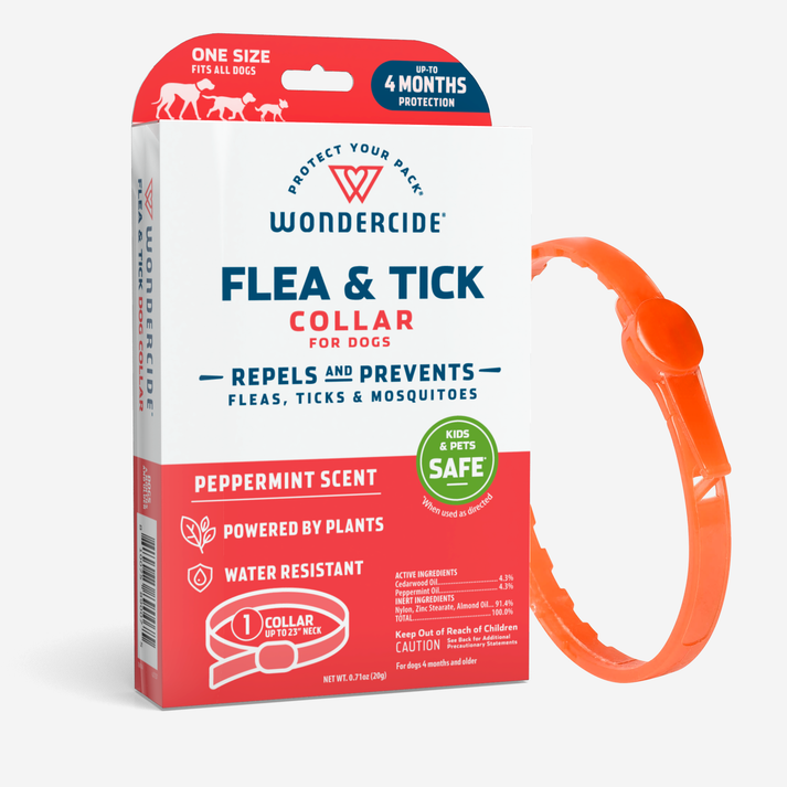 Wondercide Flea & Tick Collar for Dogs – Natural, Plant-Based Protection with Essential Oils -One Size Fits All