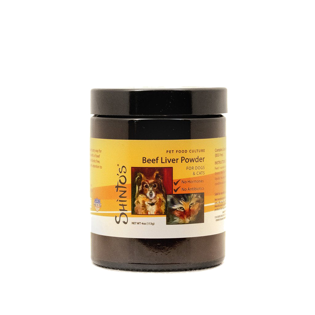 Shinto’s Beef Liver Powder – Natural Supplement for Dogs & Cats – Rich in Nutrients & Flavor Enhancer 3oz