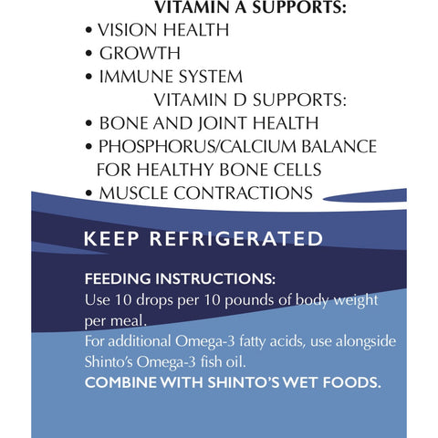 Shinto’s Fresh Cod Liver Oil for dogs and cats