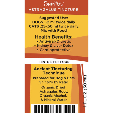 Shinto’s Astragalus Tincture for dogs and cats