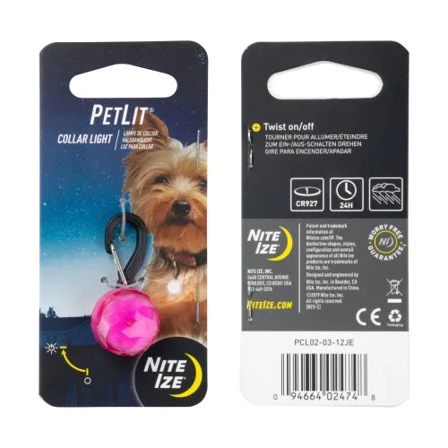 Nite Ize PetLit LED Collar Light – Safety Night Light for Pets