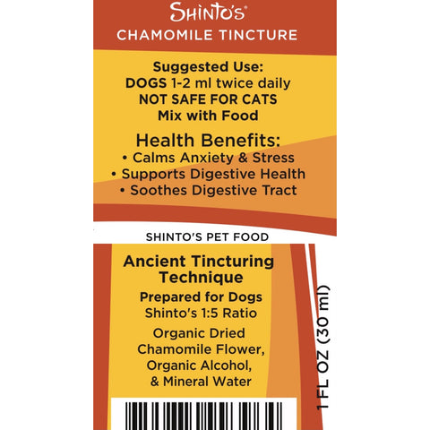 Shinto’s Chamomile Tincture for dogs and cats