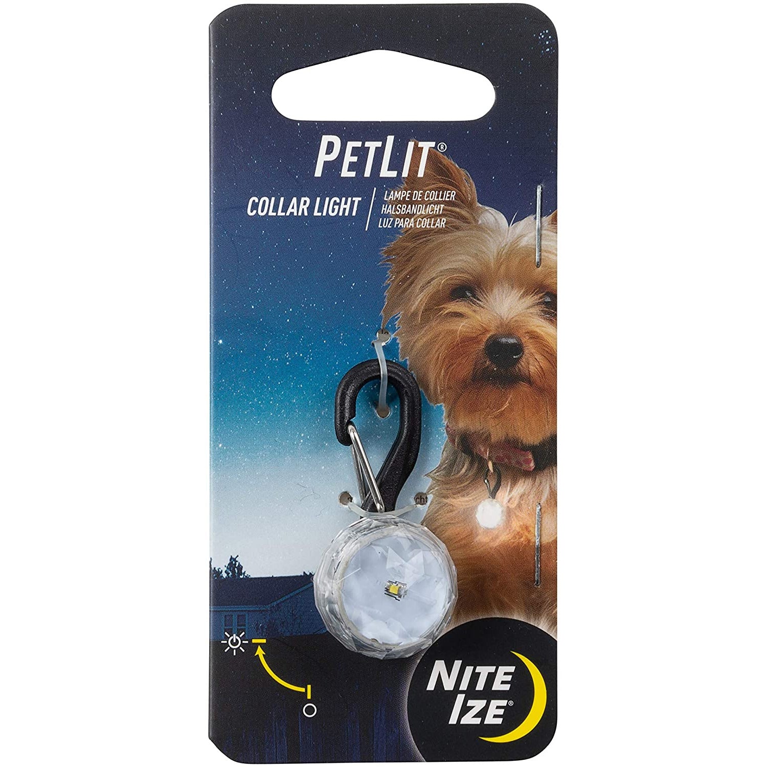 Nite Ize PetLit LED Collar Light – Safety Night Light for Pets