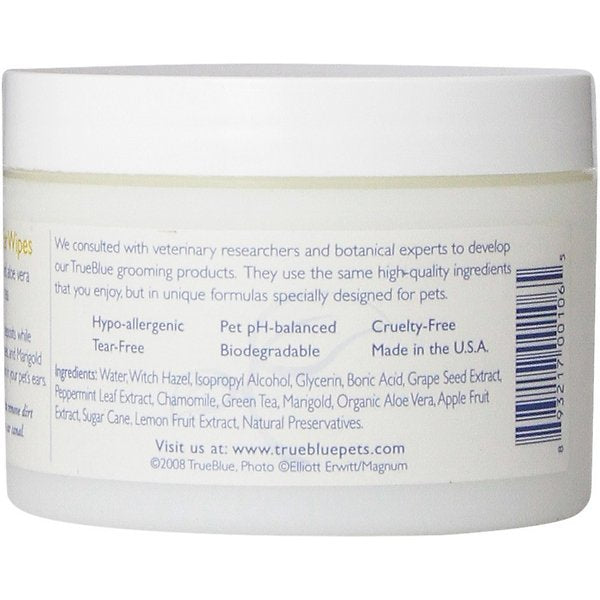 TrueBlue Super Easy Ear Wipes – Natural & Gentle Ear Cleaning for Dogs & Cats