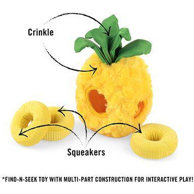 Paws Up Pineapple – P.L.A.Y. Tropical Paradise Collection Dog Toy, Fun & Squeaky Playtime for Your Pup!