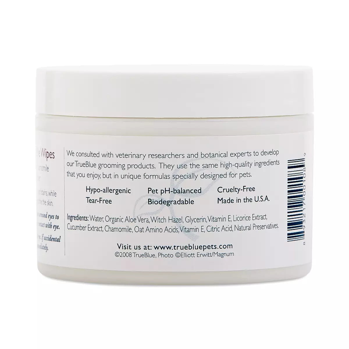 TrueBlue Safe & Sure Eye Wipes – Gentle Tear Stain Remover for Dogs & Cats