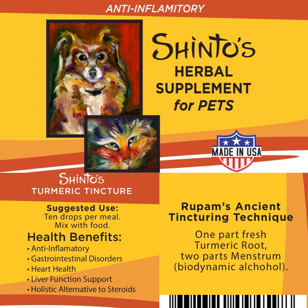 Shinto’s Turmeric Tincture for Dogs & Cats – 1 oz