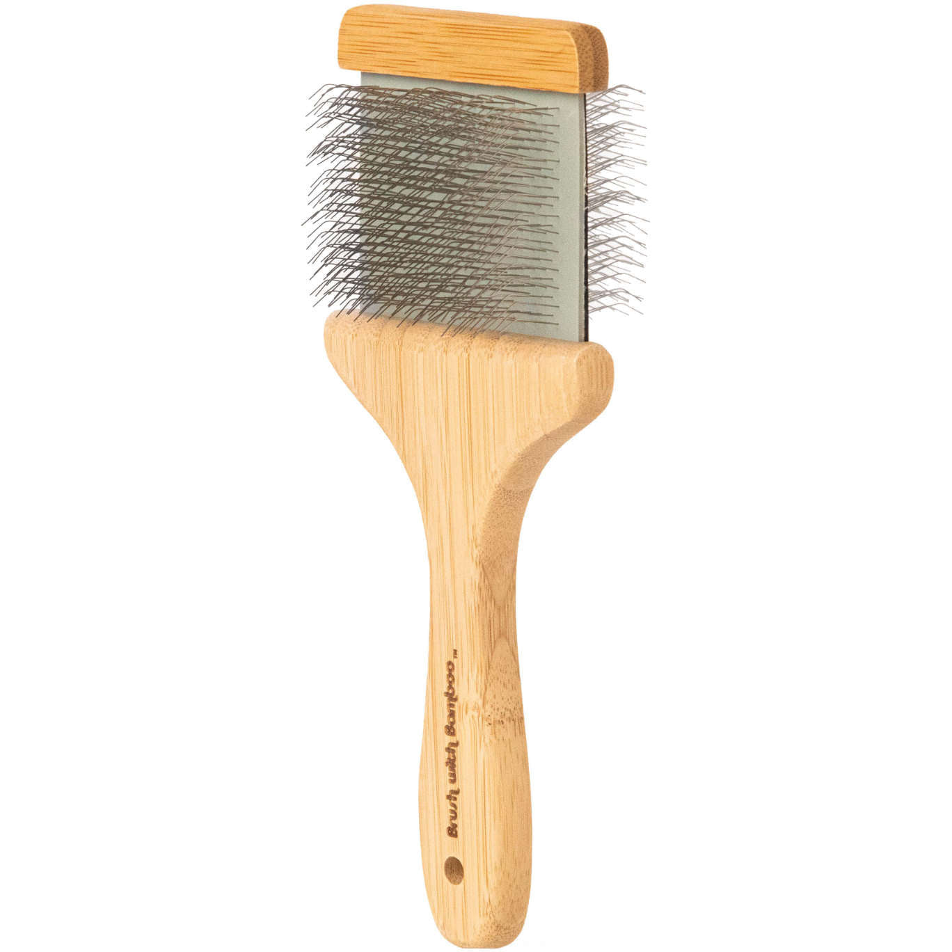 Bamboo Flexible Slicker Pet Brush – Eco-Friendly Grooming for Dogs & Cats
