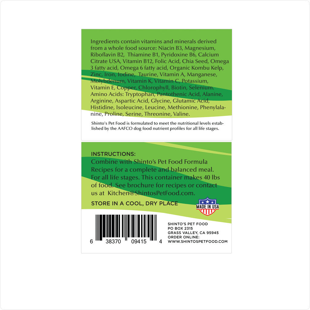 WholeFood Supplement for Dogs - Complete Daily Nutrition