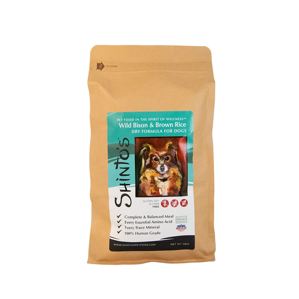Shinto’s Wild Bison & Brown Rice Dry Dog Food – Premium, Grain-Free Formula